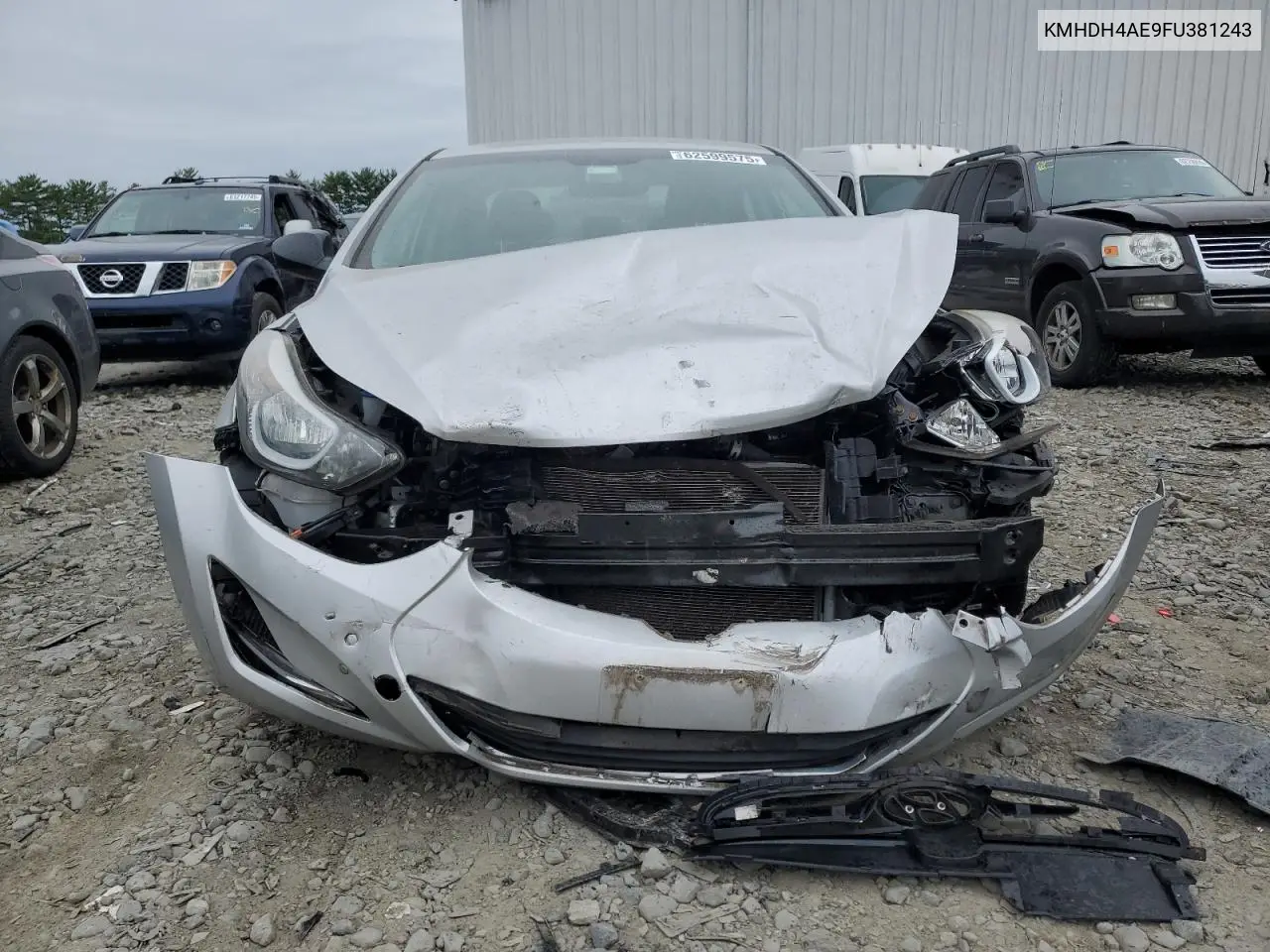 2015 Hyundai Elantra Se VIN: KMHDH4AE9FU381243 Lot: 62599575