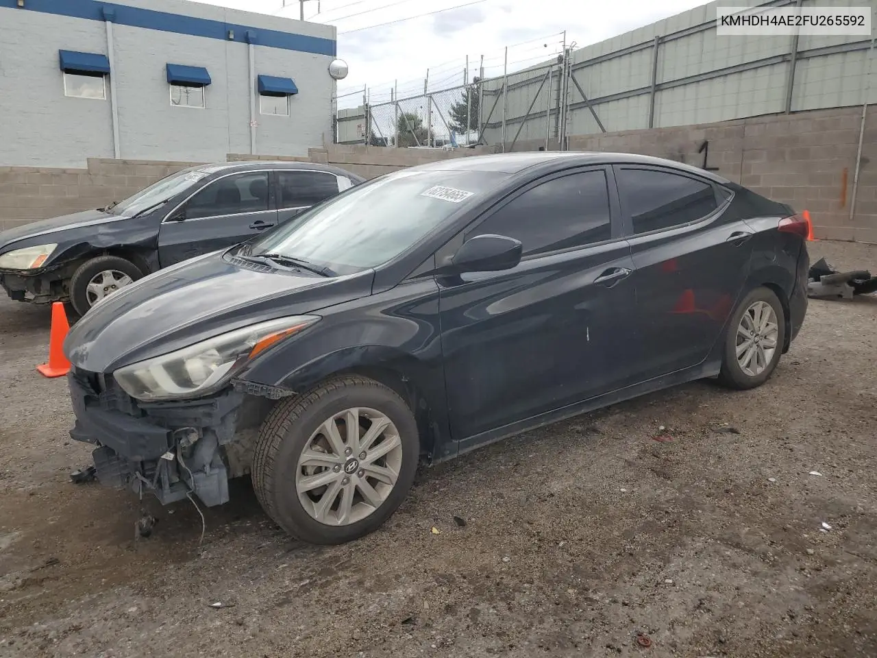 2015 Hyundai Elantra Se VIN: KMHDH4AE2FU265592 Lot: 62754665