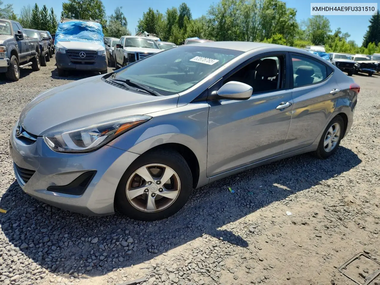 2015 Hyundai Elantra Se VIN: KMHDH4AE9FU331510 Lot: 62878765