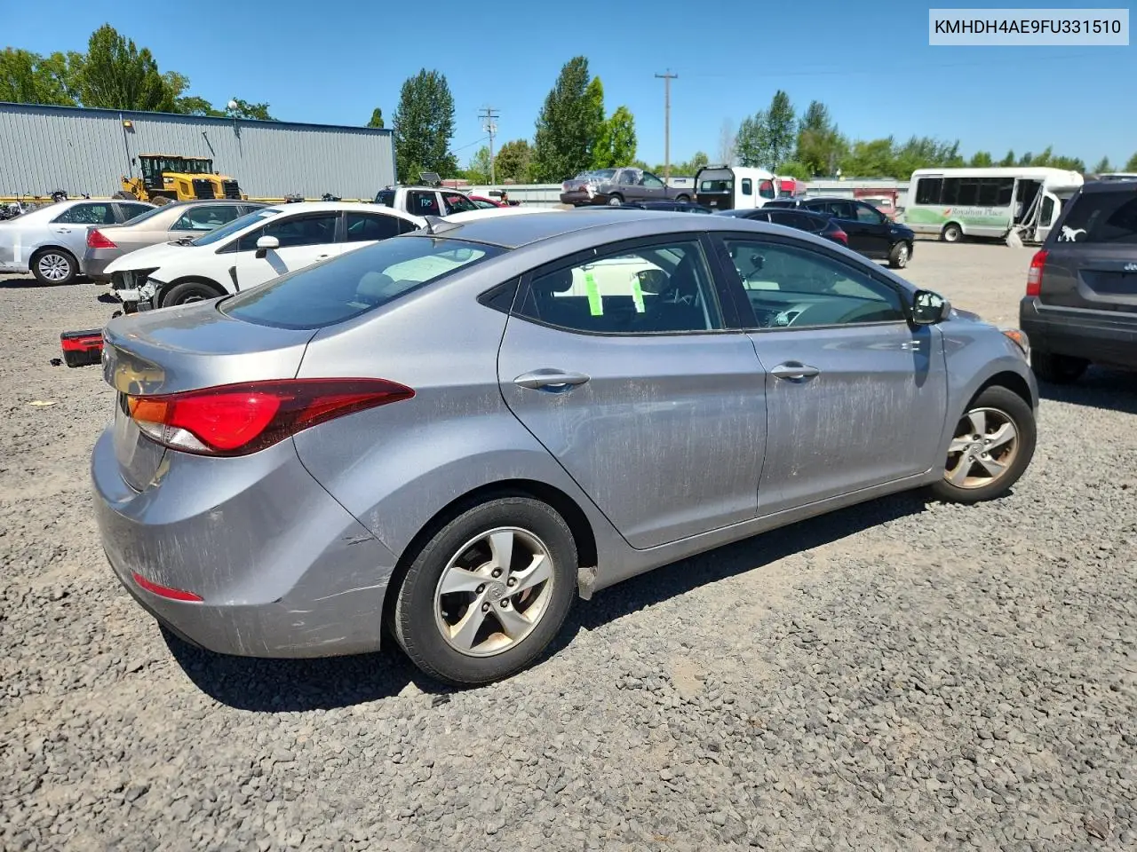 2015 Hyundai Elantra Se VIN: KMHDH4AE9FU331510 Lot: 62878765