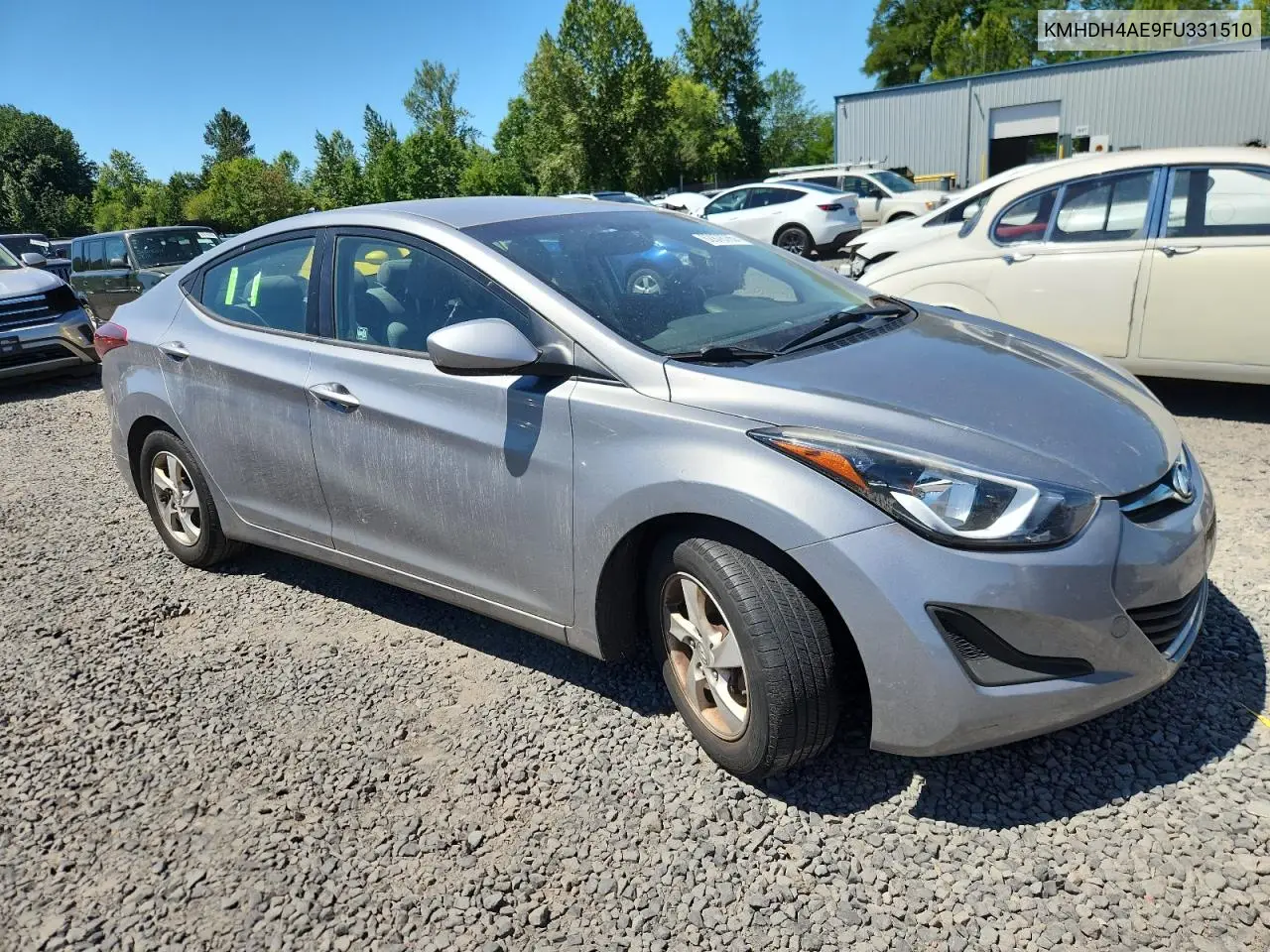 2015 Hyundai Elantra Se VIN: KMHDH4AE9FU331510 Lot: 62878765