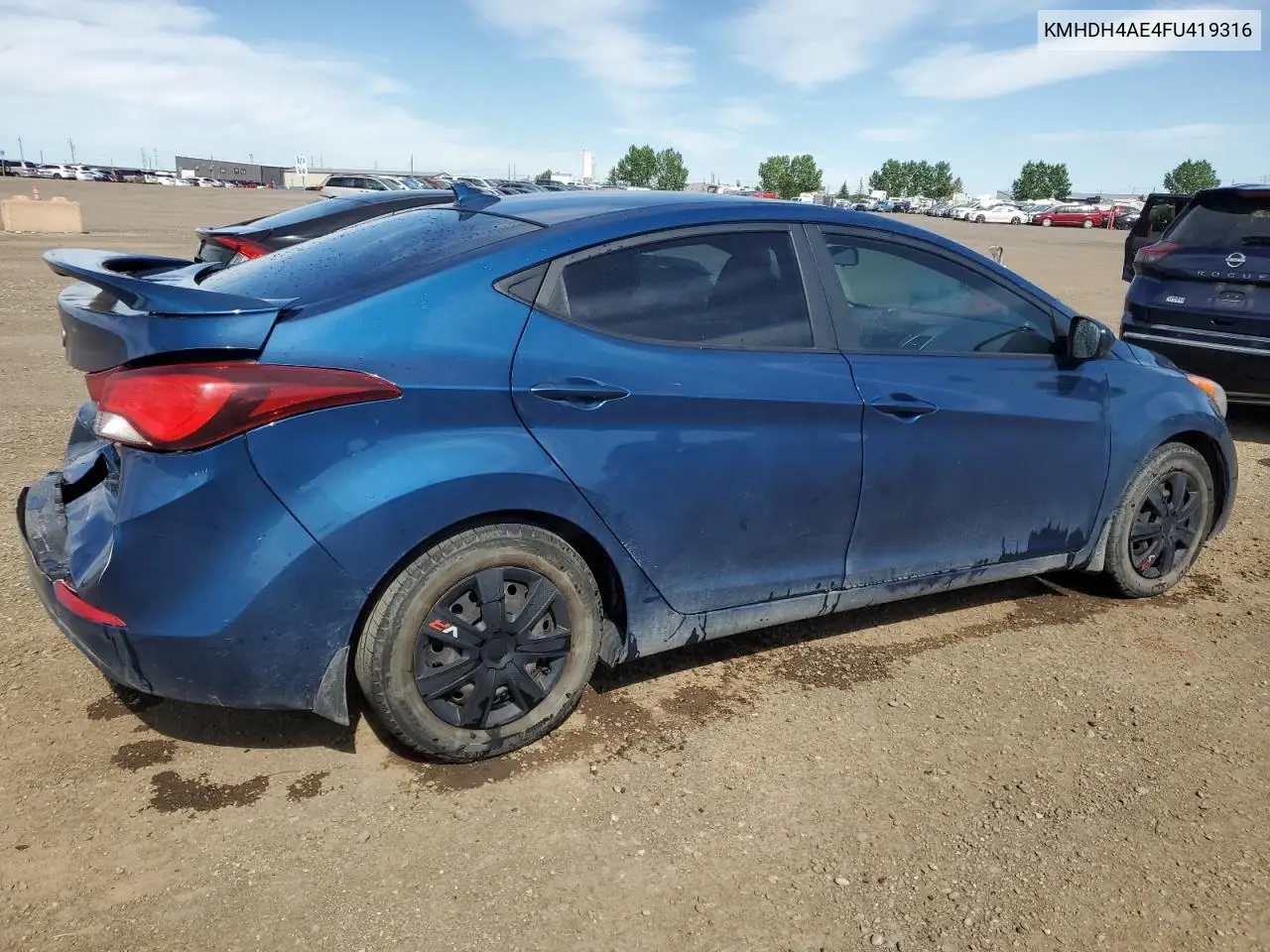 2015 Hyundai Elantra Se VIN: KMHDH4AE4FU419316 Lot: 63284455