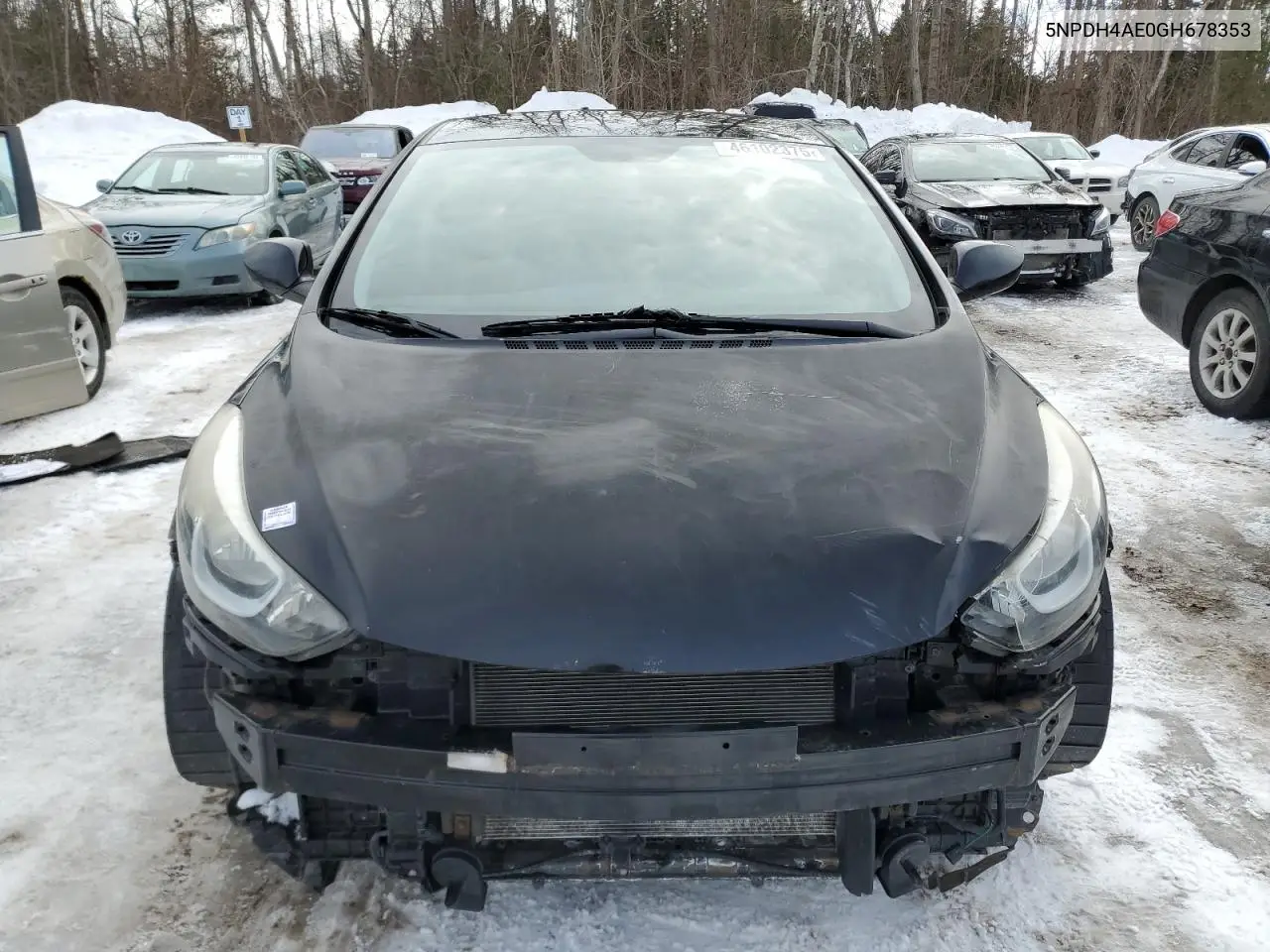 2016 Hyundai Elantra Se VIN: 5NPDH4AE0GH678353 Lot: 46102375