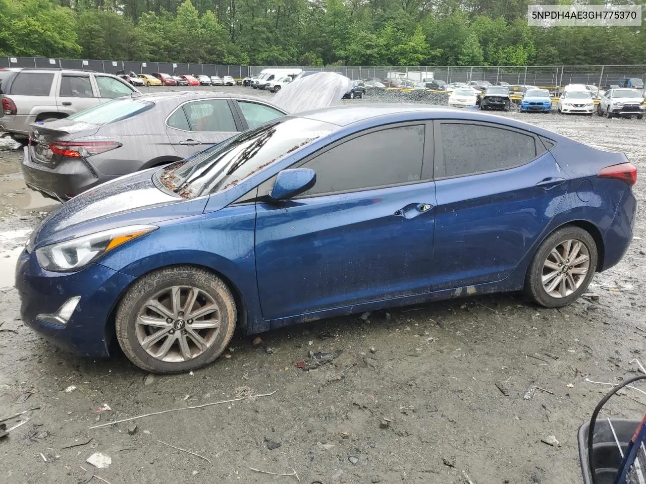 2016 Hyundai Elantra Se VIN: 5NPDH4AE3GH775370 Lot: 56647635