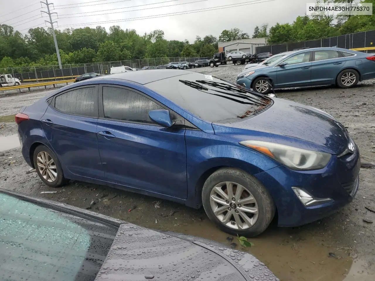 2016 Hyundai Elantra Se VIN: 5NPDH4AE3GH775370 Lot: 56647635