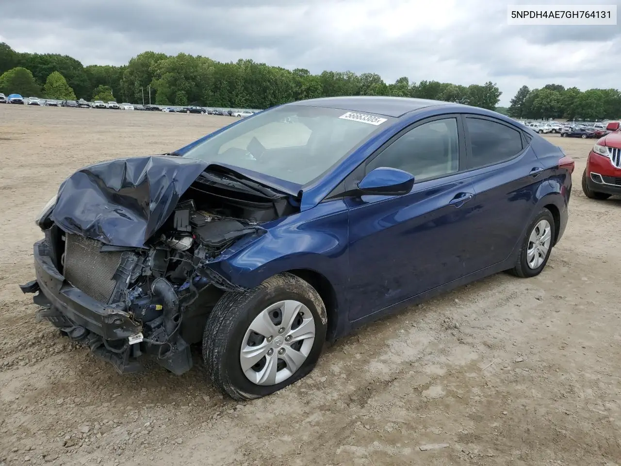 2016 Hyundai Elantra Se VIN: 5NPDH4AE7GH764131 Lot: 56663305