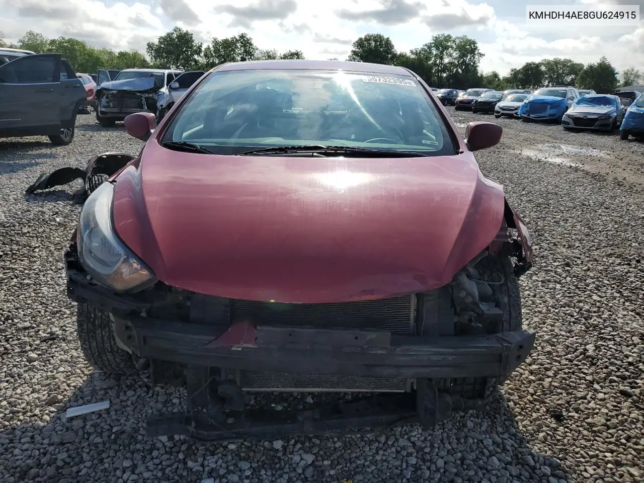 2016 Hyundai Elantra Se VIN: KMHDH4AE8GU624915 Lot: 56732395