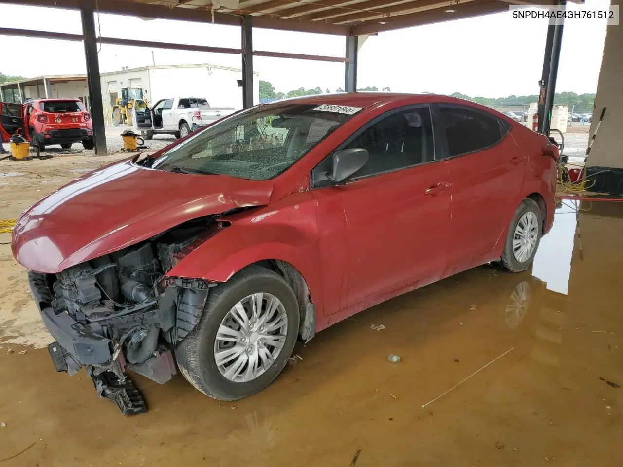 2016 Hyundai Elantra Se VIN: 5NPDH4AE4GH761512 Lot: 56881645