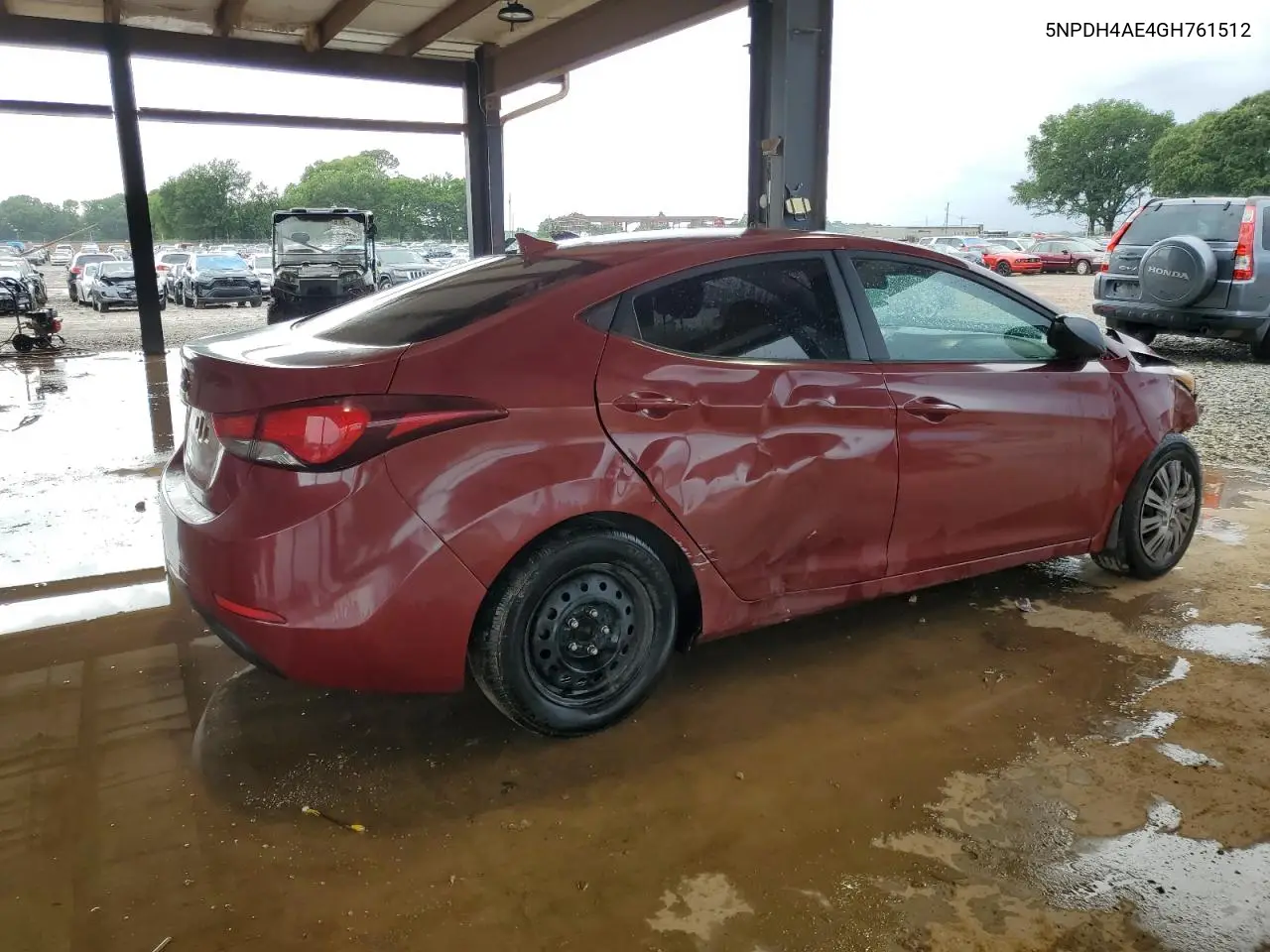 2016 Hyundai Elantra Se VIN: 5NPDH4AE4GH761512 Lot: 56881645