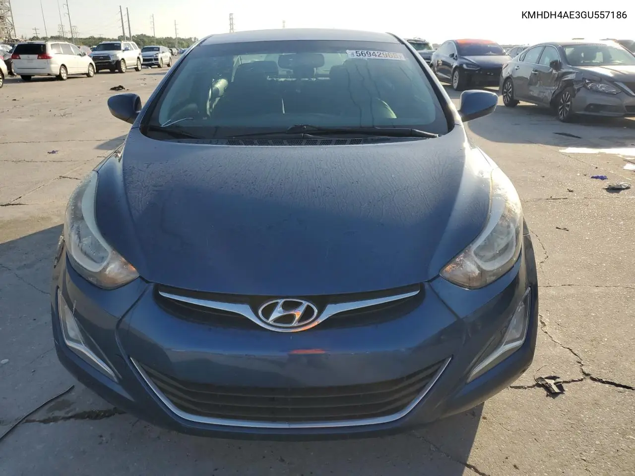 2016 Hyundai Elantra Se VIN: KMHDH4AE3GU557186 Lot: 56942965