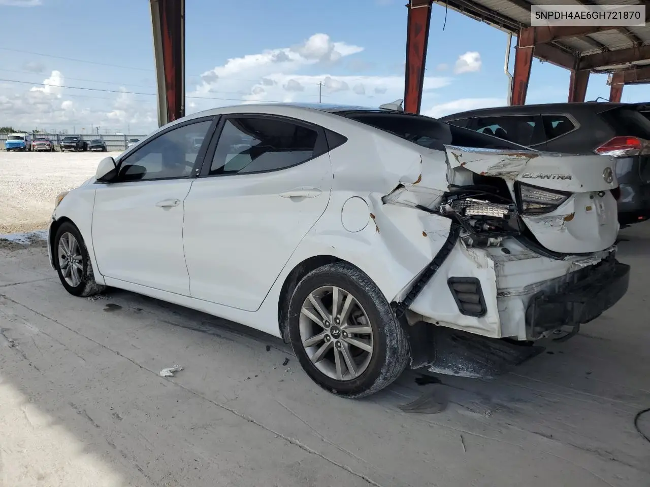2016 Hyundai Elantra Se VIN: 5NPDH4AE6GH721870 Lot: 62158845