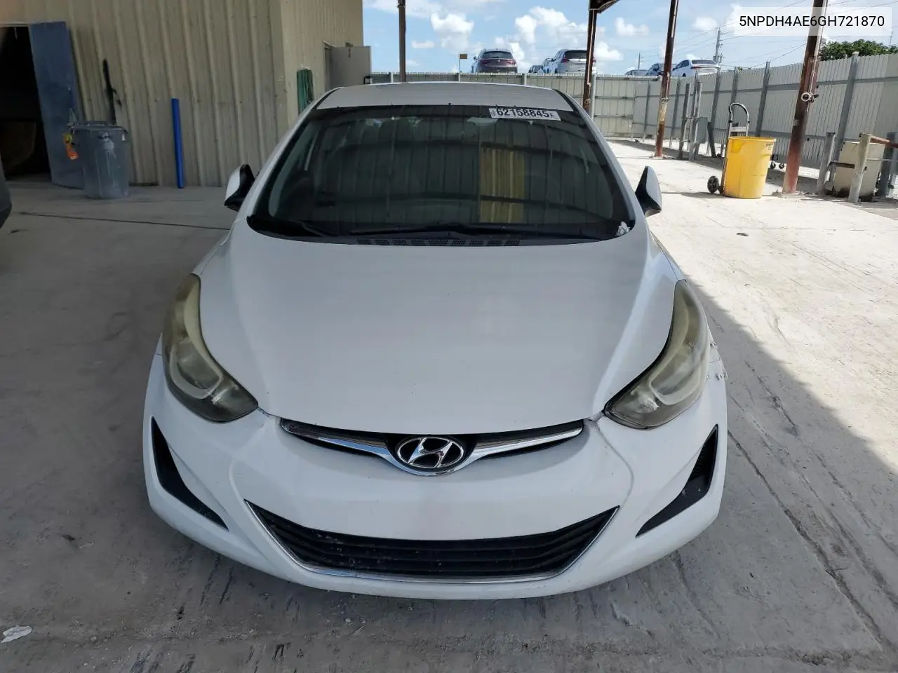 2016 Hyundai Elantra Se VIN: 5NPDH4AE6GH721870 Lot: 62158845