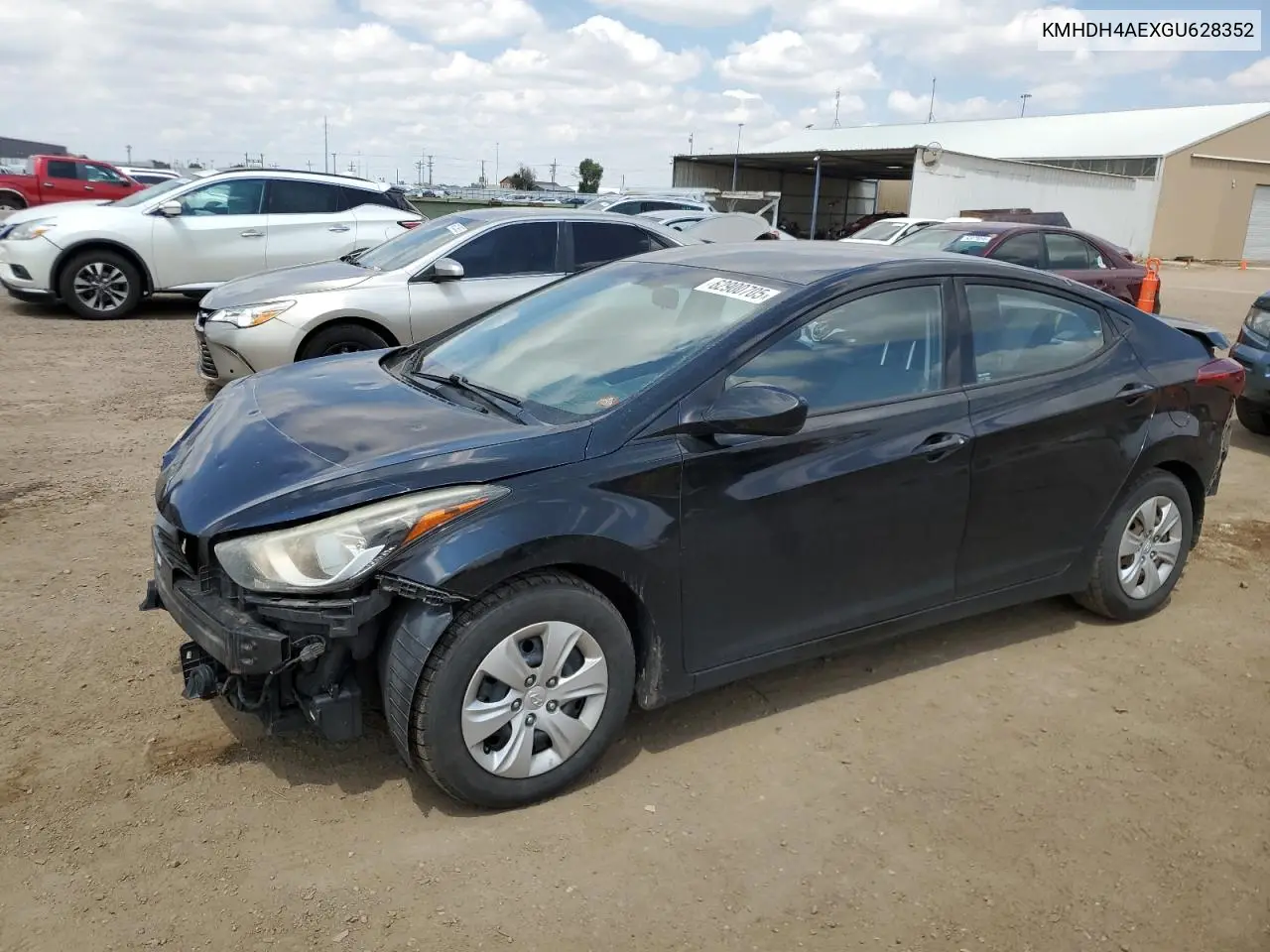 2016 Hyundai Elantra Se VIN: KMHDH4AEXGU628352 Lot: 62900705