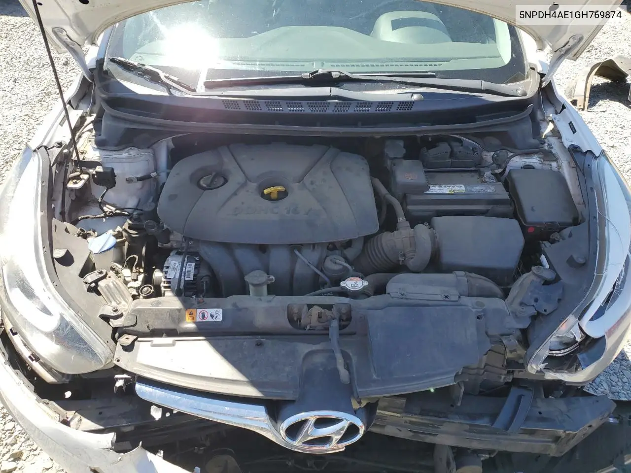 2016 Hyundai Elantra Se VIN: 5NPDH4AE1GH769874 Lot: 62957465