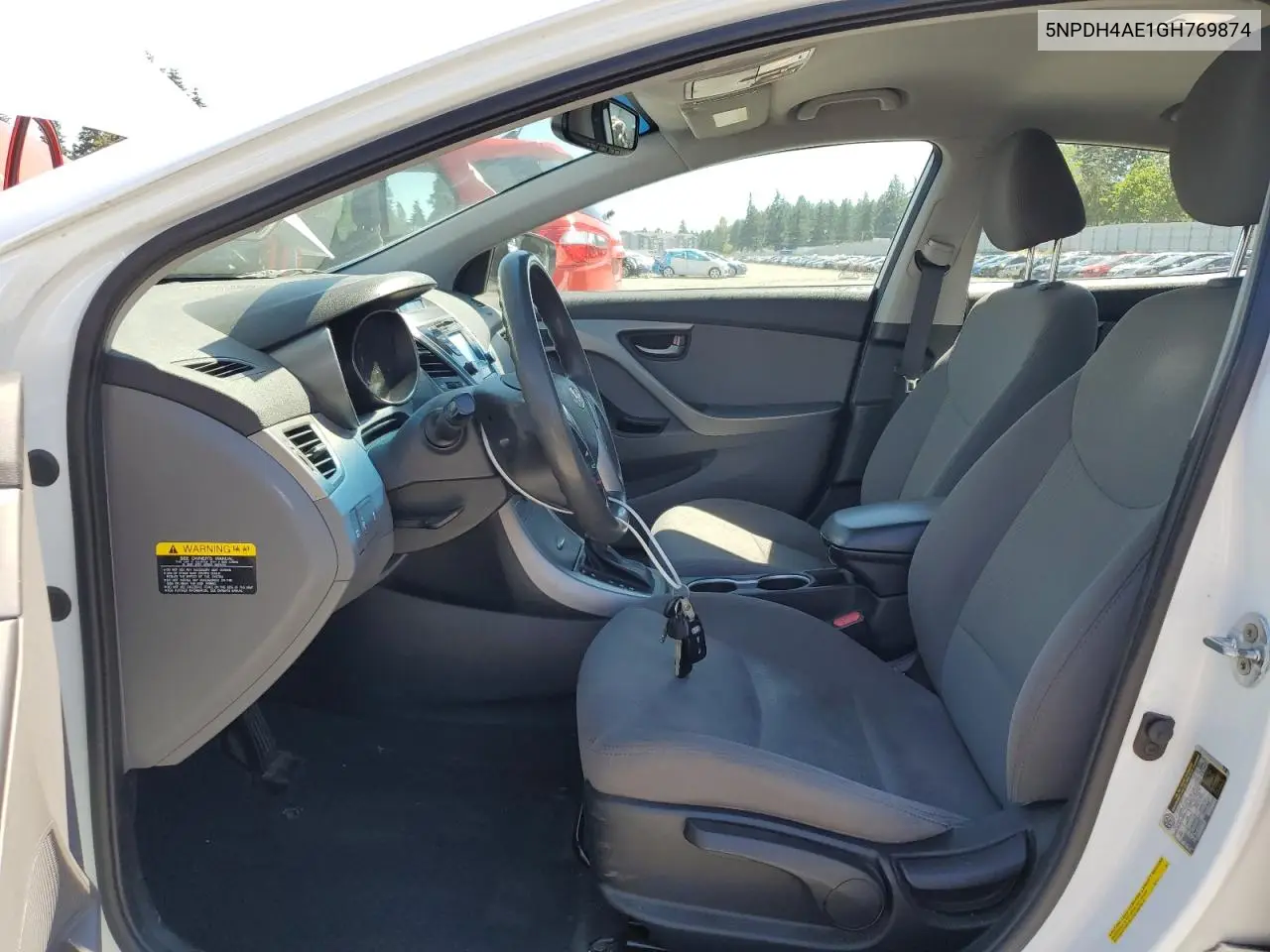 2016 Hyundai Elantra Se VIN: 5NPDH4AE1GH769874 Lot: 62957465