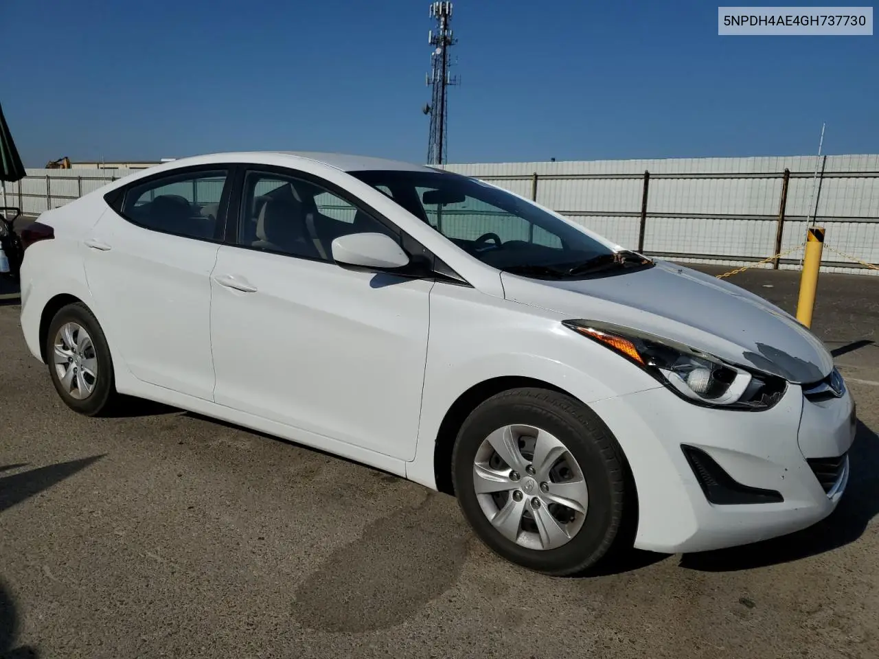 2016 Hyundai Elantra Se VIN: 5NPDH4AE4GH737730 Lot: 63126715