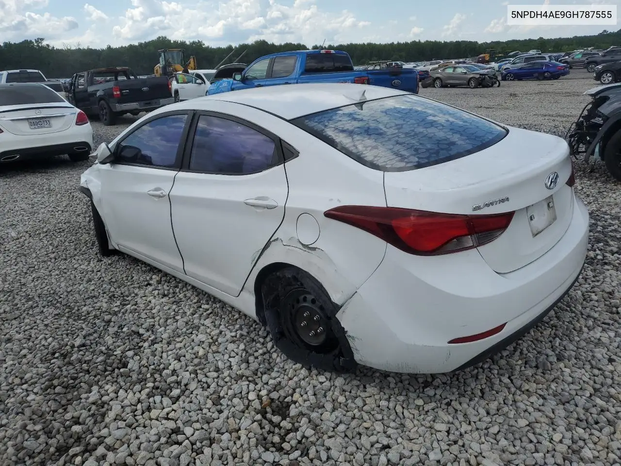 2016 Hyundai Elantra Se VIN: 5NPDH4AE9GH787555 Lot: 63244655