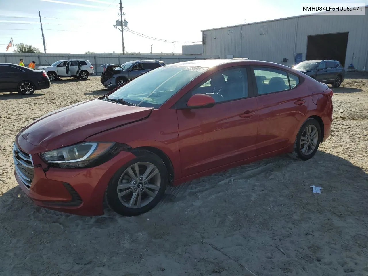 2017 Hyundai Elantra Se VIN: KMHD84LF6HU069471 Lot: 43385075