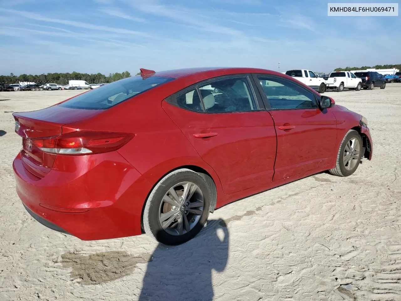 2017 Hyundai Elantra Se VIN: KMHD84LF6HU069471 Lot: 43385075
