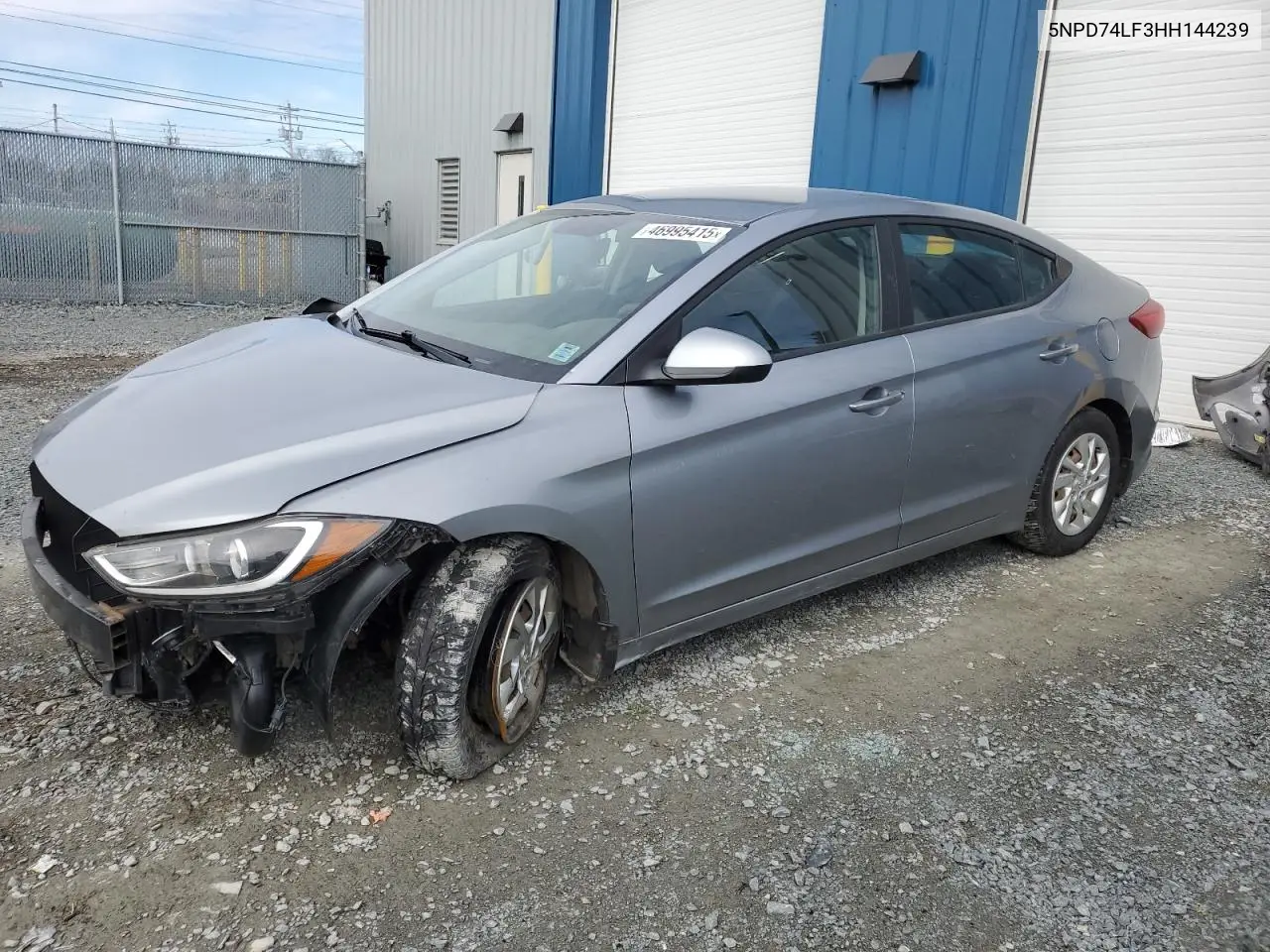 2017 Hyundai Elantra Se VIN: 5NPD74LF3HH144239 Lot: 46995415
