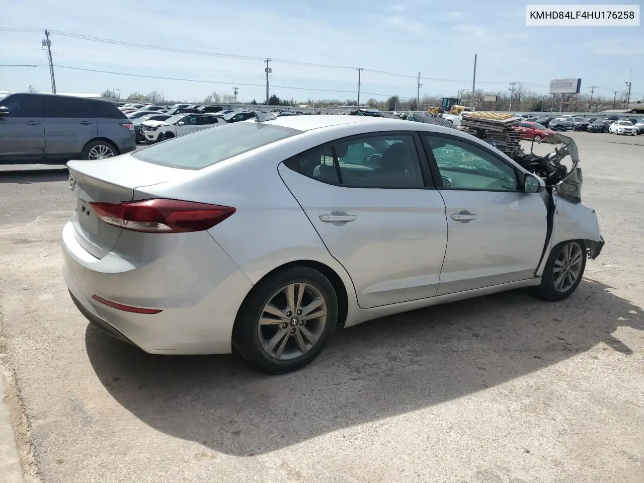 2017 Hyundai Elantra Se VIN: KMHD84LF4HU176258 Lot: 49873095