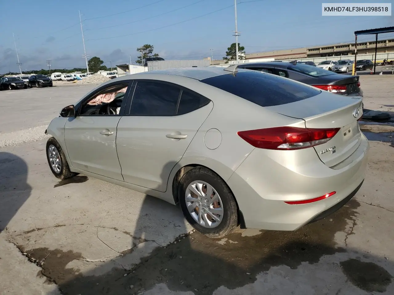 2017 Hyundai Elantra Se VIN: KMHD74LF3HU398518 Lot: 54941395