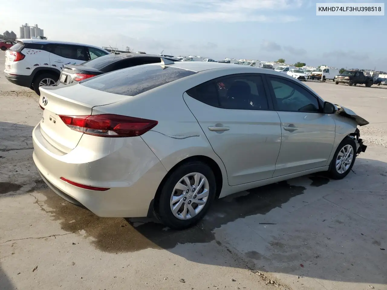 2017 Hyundai Elantra Se VIN: KMHD74LF3HU398518 Lot: 54941395