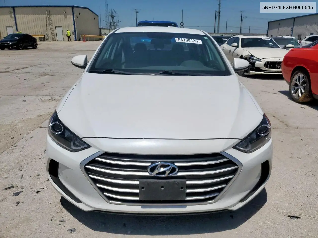 2017 Hyundai Elantra Se VIN: 5NPD74LFXHH060645 Lot: 56708135