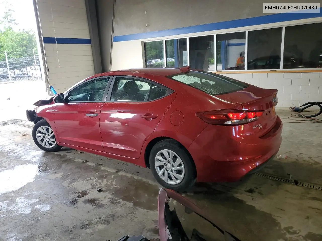 2017 Hyundai Elantra Se VIN: KMHD74LF0HU070439 Lot: 56912045