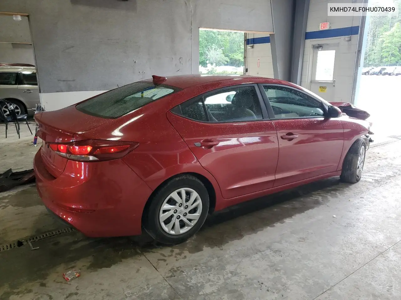 2017 Hyundai Elantra Se VIN: KMHD74LF0HU070439 Lot: 56912045