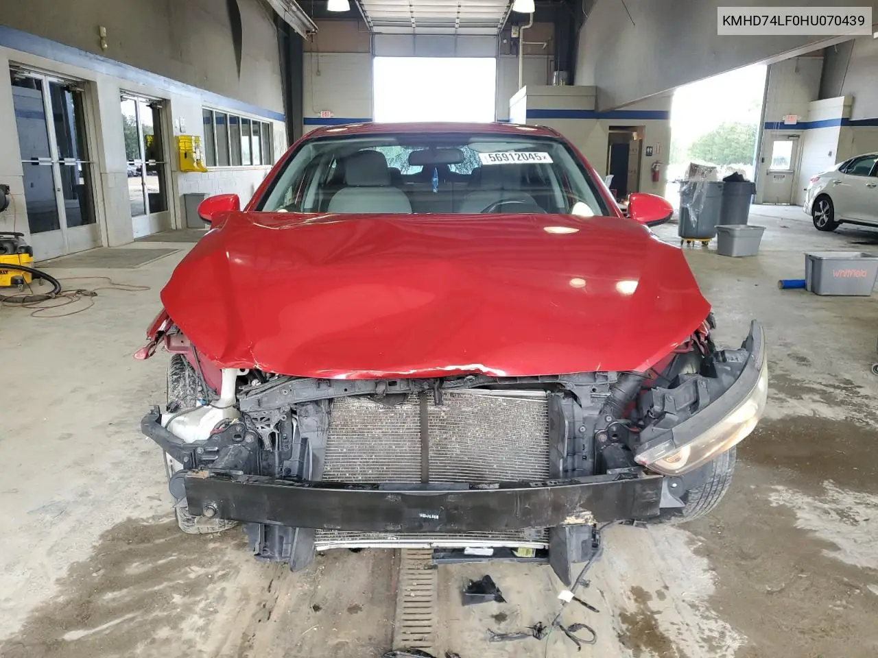 2017 Hyundai Elantra Se VIN: KMHD74LF0HU070439 Lot: 56912045