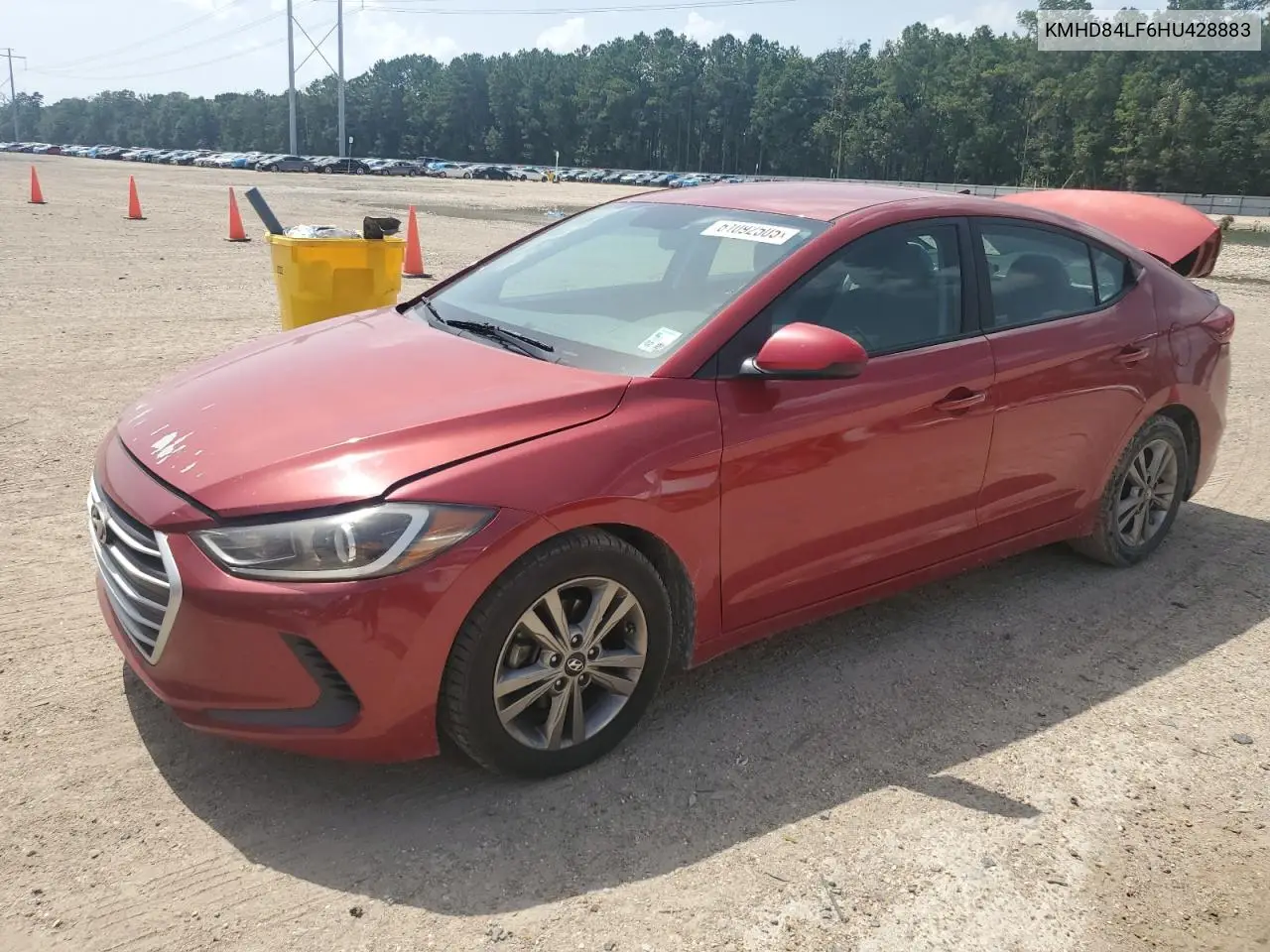 2017 Hyundai Elantra Se VIN: KMHD84LF6HU428883 Lot: 61092505