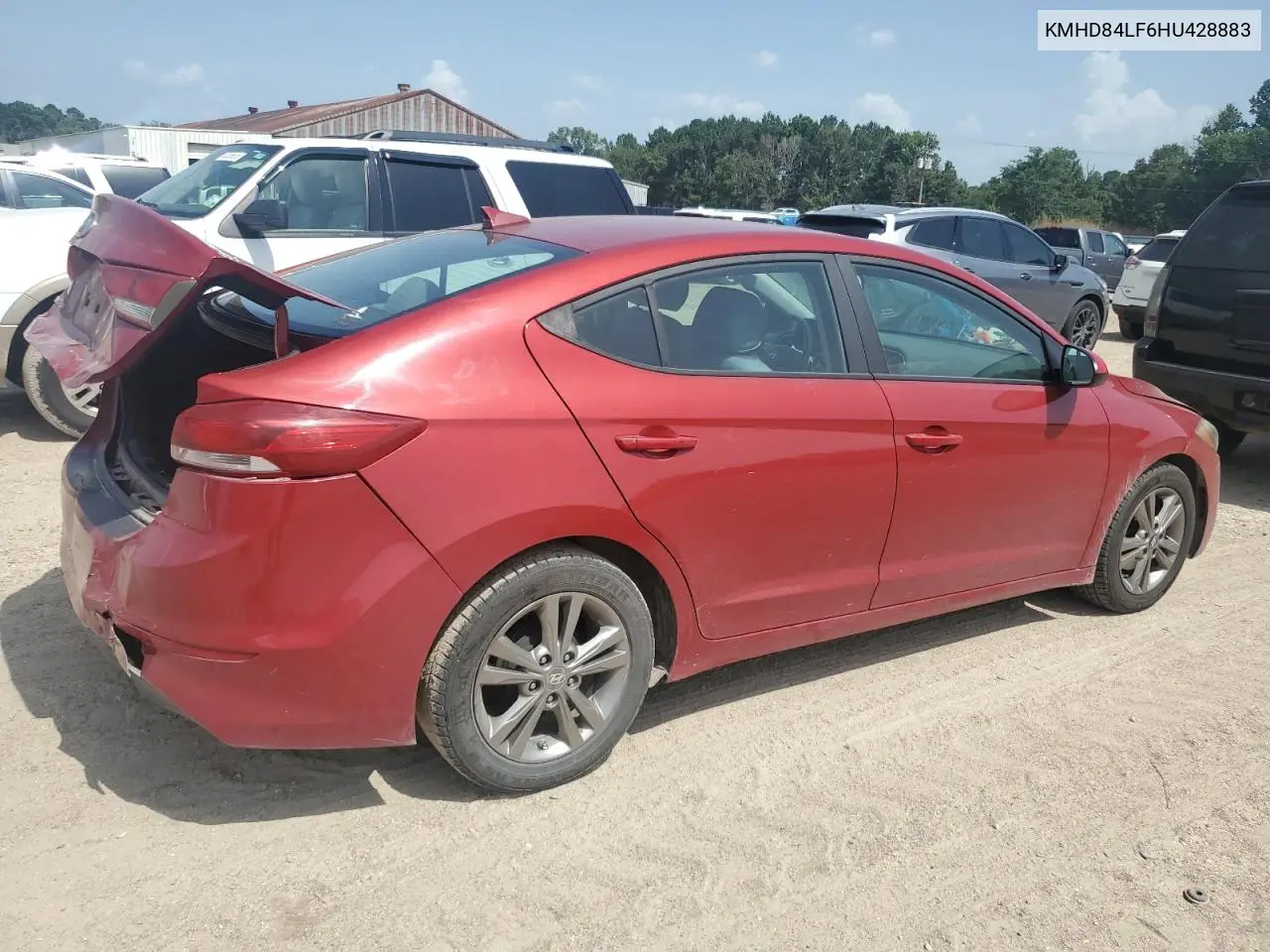 2017 Hyundai Elantra Se VIN: KMHD84LF6HU428883 Lot: 61092505