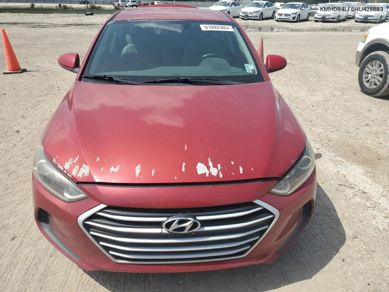 2017 Hyundai Elantra Se VIN: KMHD84LF6HU428883 Lot: 61092505