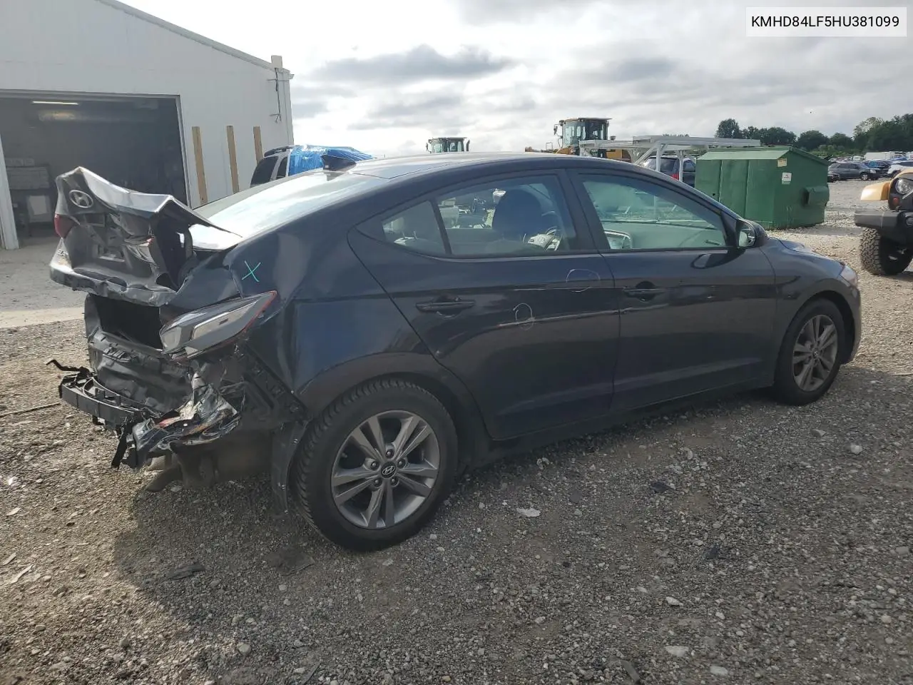 2017 Hyundai Elantra Se VIN: KMHD84LF5HU381099 Lot: 62196715
