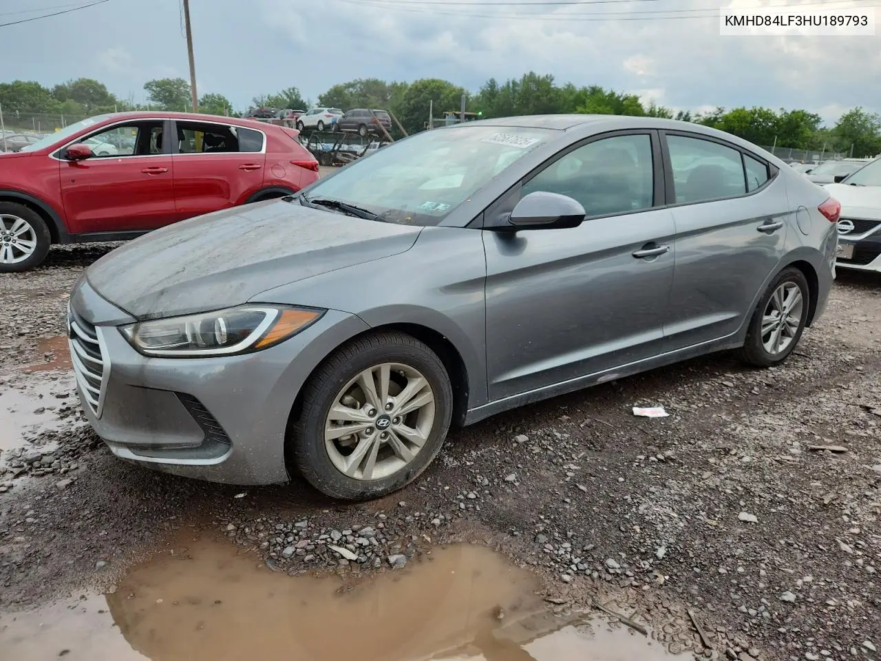 2017 Hyundai Elantra Se VIN: KMHD84LF3HU189793 Lot: 62587825