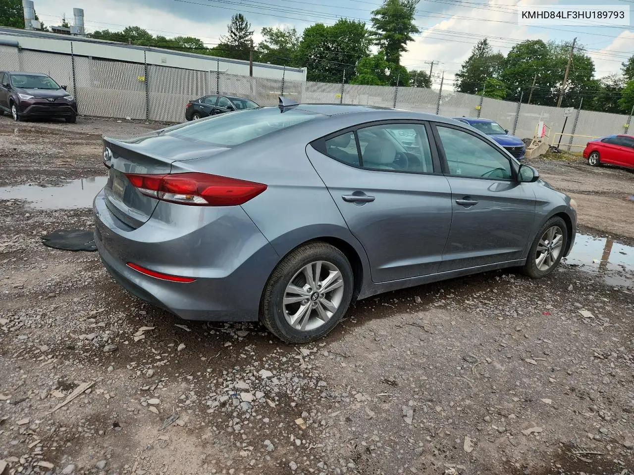 2017 Hyundai Elantra Se VIN: KMHD84LF3HU189793 Lot: 62587825