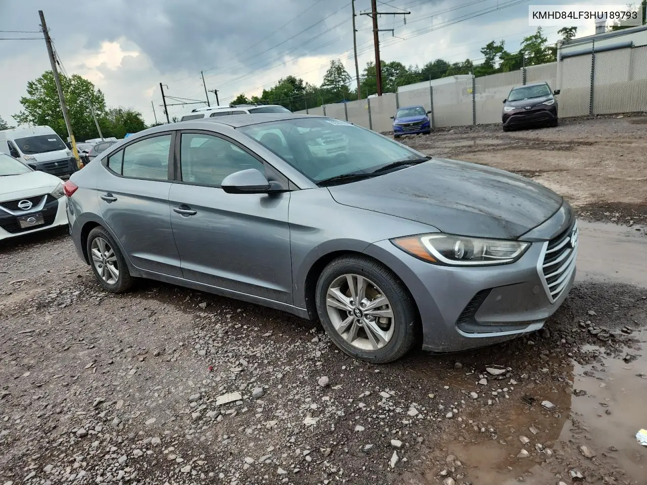 2017 Hyundai Elantra Se VIN: KMHD84LF3HU189793 Lot: 62587825