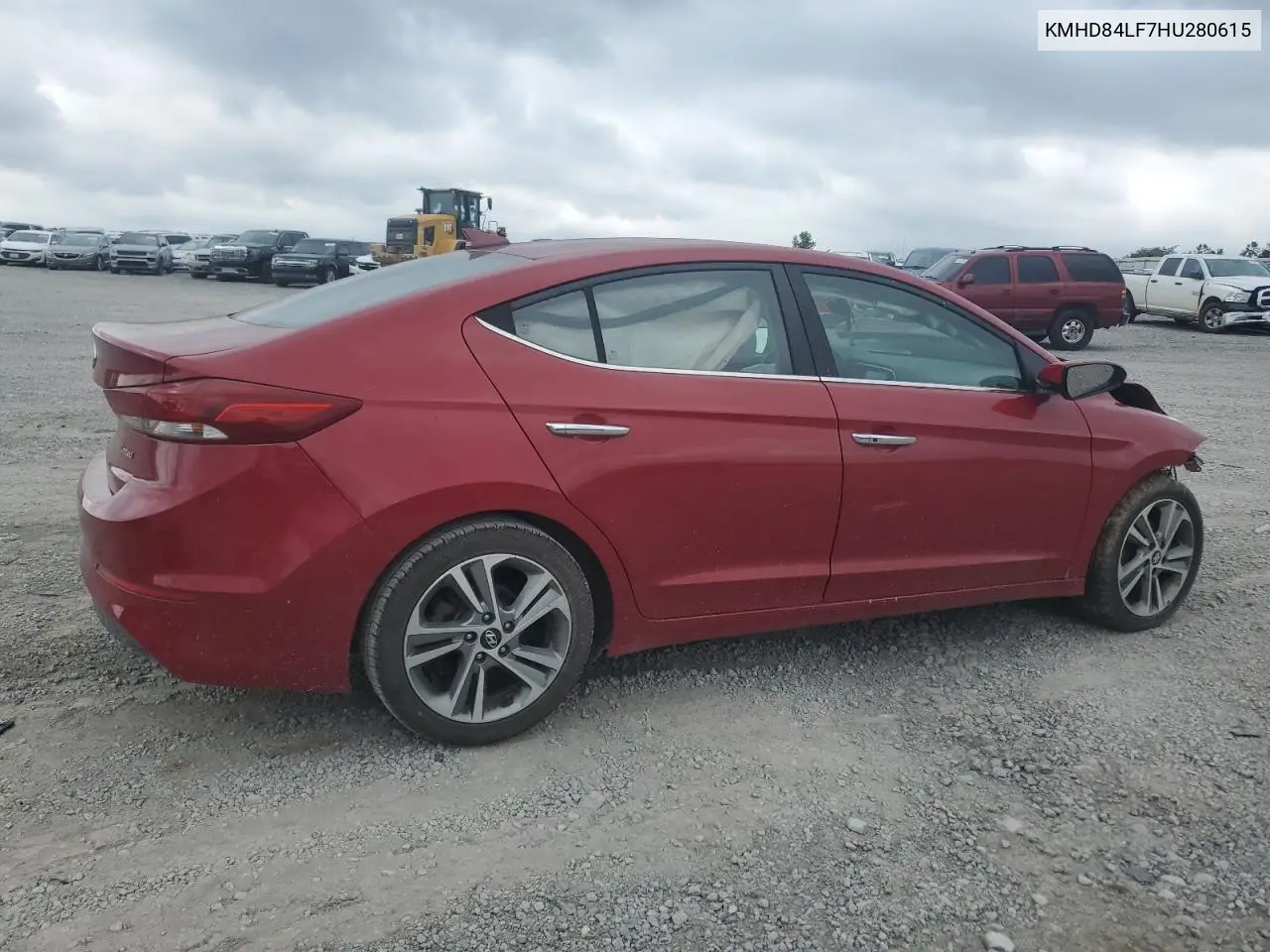 2017 Hyundai Elantra Se VIN: KMHD84LF7HU280615 Lot: 62810375