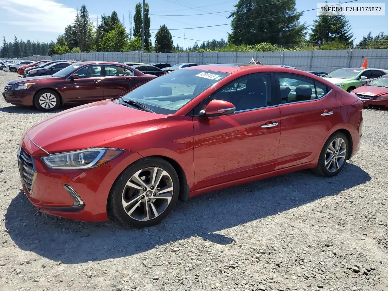 2017 Hyundai Elantra Se VIN: 5NPD84LF7HH175877 Lot: 62880465