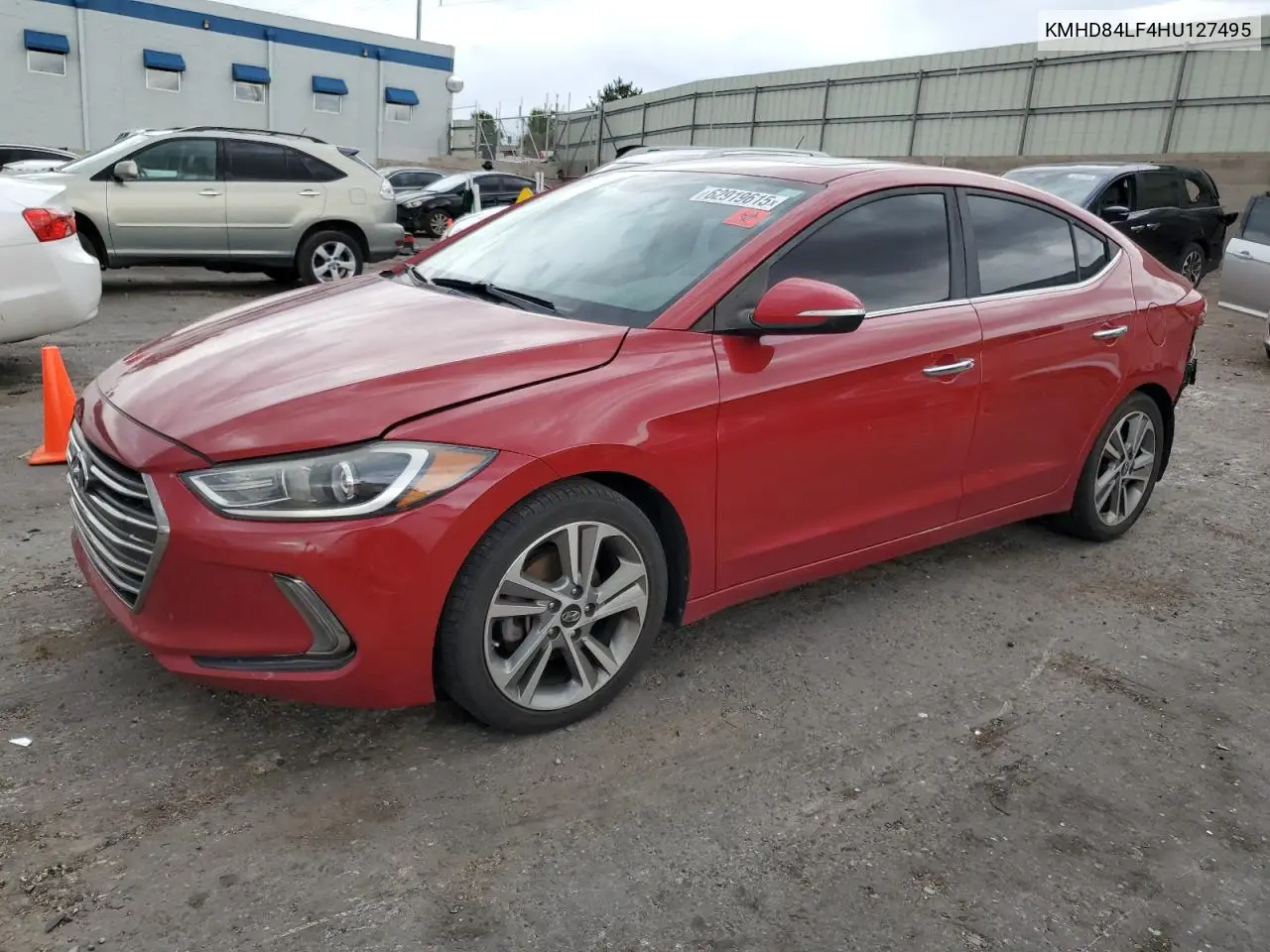 2017 Hyundai Elantra Se VIN: KMHD84LF4HU127495 Lot: 62919615