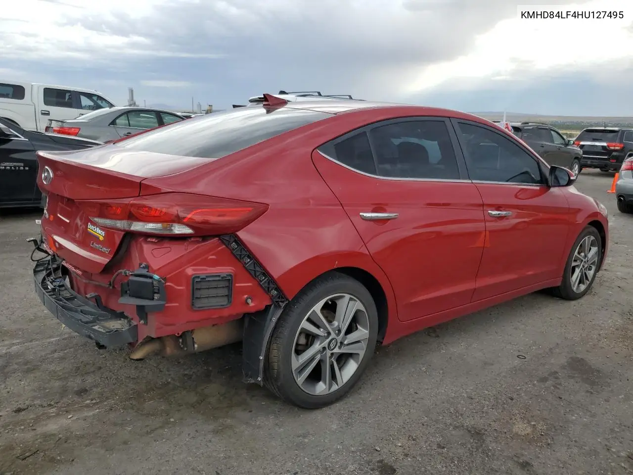 2017 Hyundai Elantra Se VIN: KMHD84LF4HU127495 Lot: 62919615