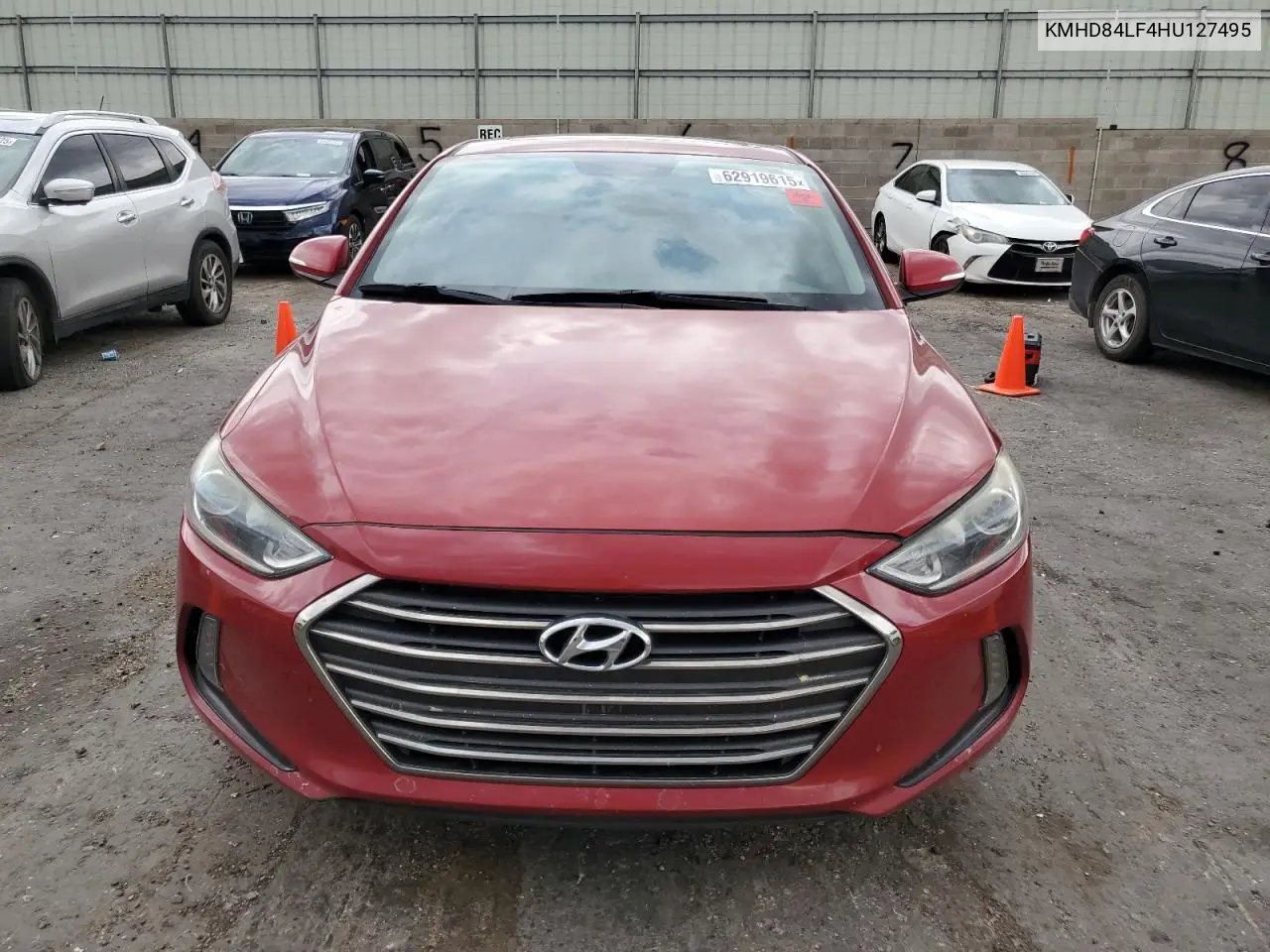 2017 Hyundai Elantra Se VIN: KMHD84LF4HU127495 Lot: 62919615