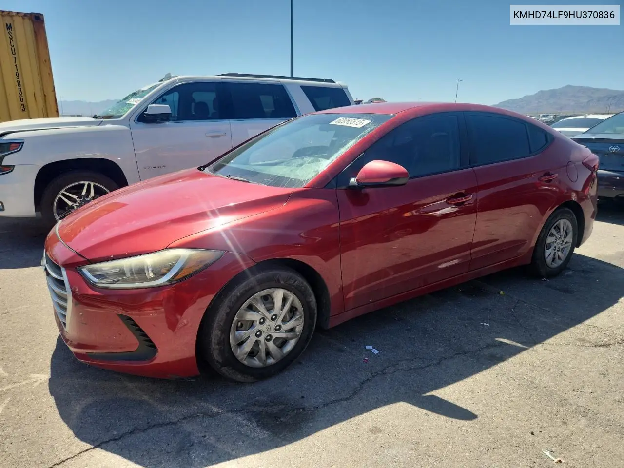 2017 Hyundai Elantra Se VIN: KMHD74LF9HU370836 Lot: 62955515