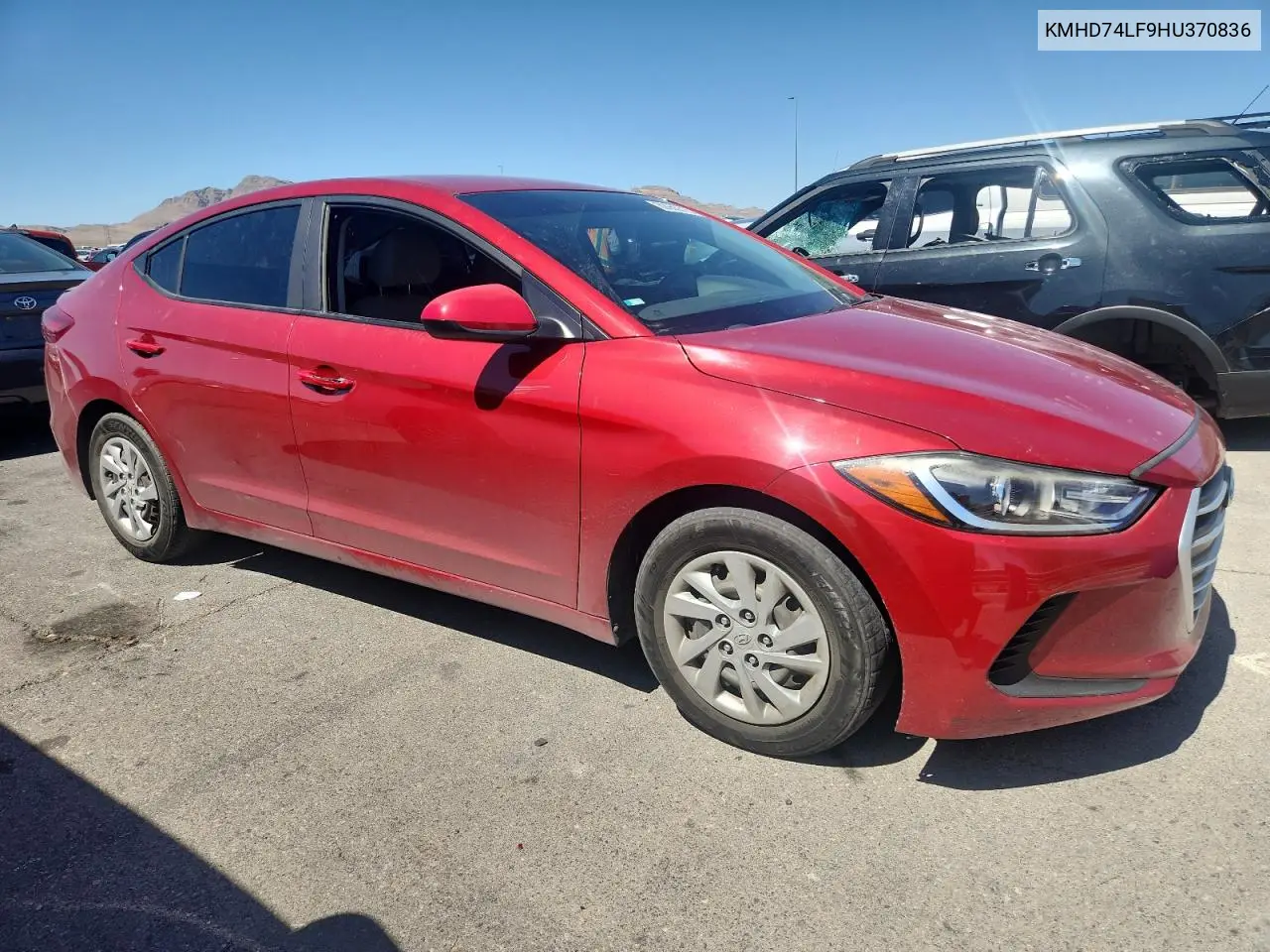 2017 Hyundai Elantra Se VIN: KMHD74LF9HU370836 Lot: 62955515