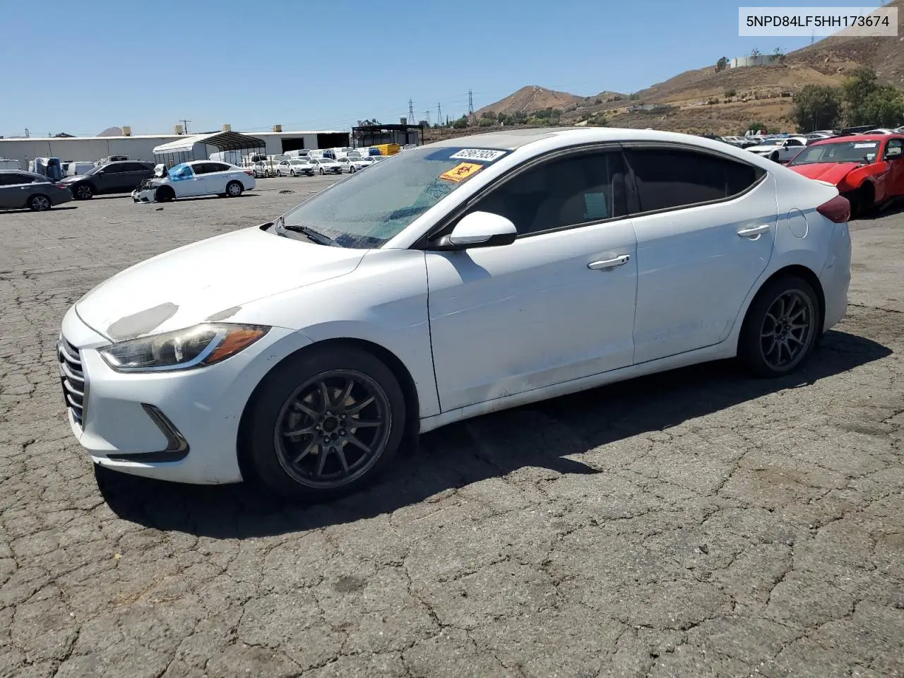 2017 Hyundai Elantra Se VIN: 5NPD84LF5HH173674 Lot: 62967935