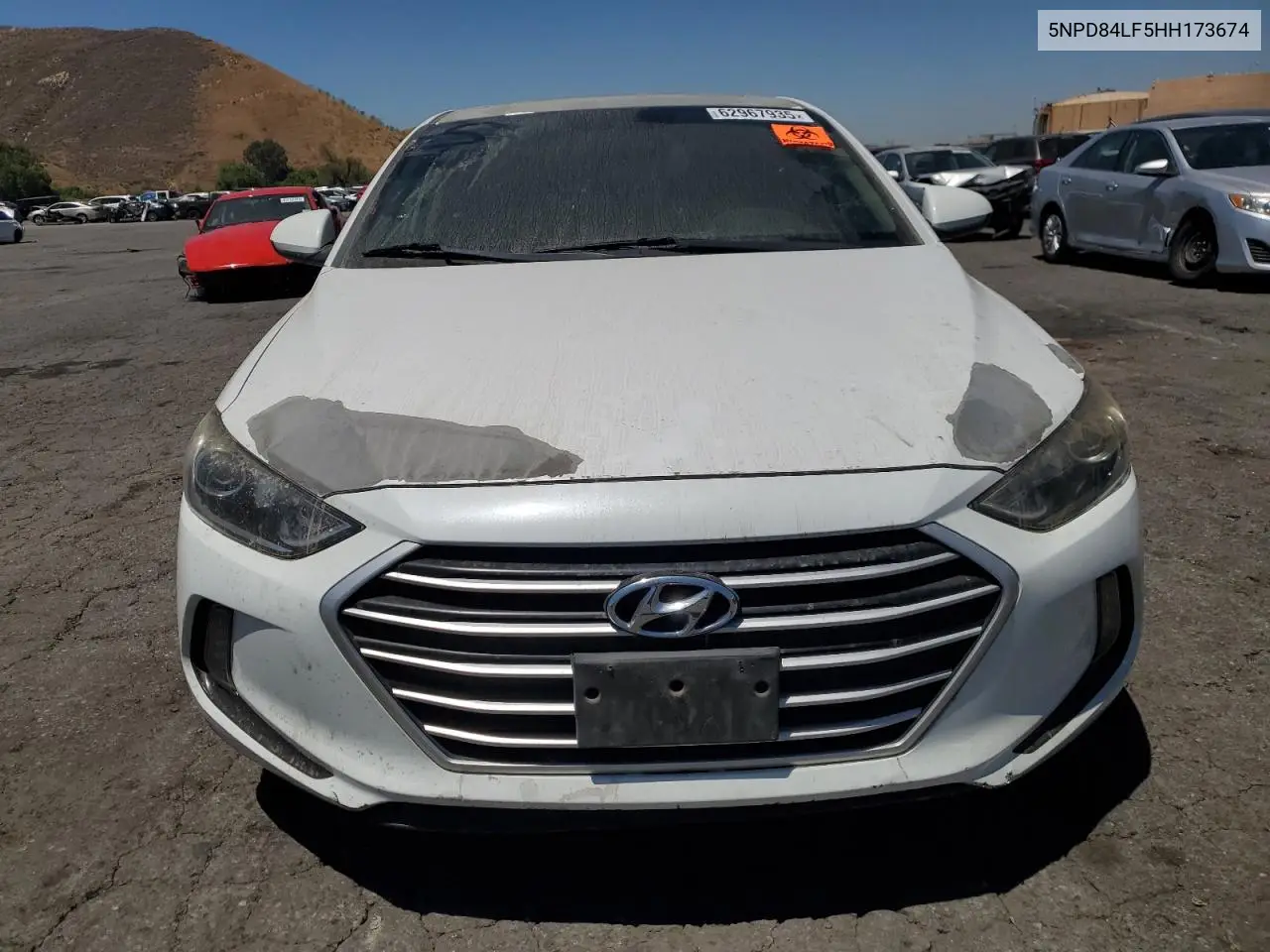 2017 Hyundai Elantra Se VIN: 5NPD84LF5HH173674 Lot: 62967935