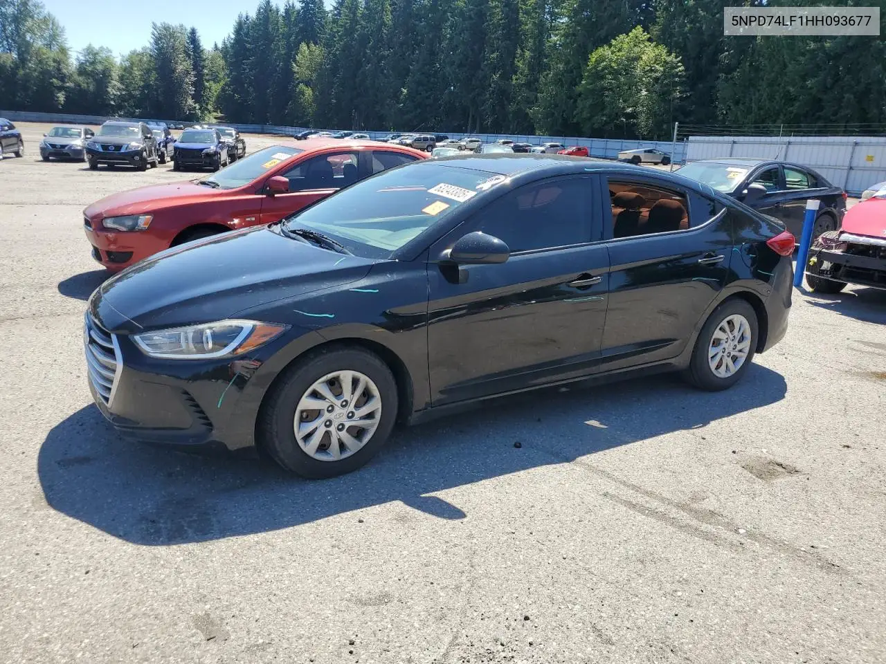 2017 Hyundai Elantra Se VIN: 5NPD74LF1HH093677 Lot: 63243305