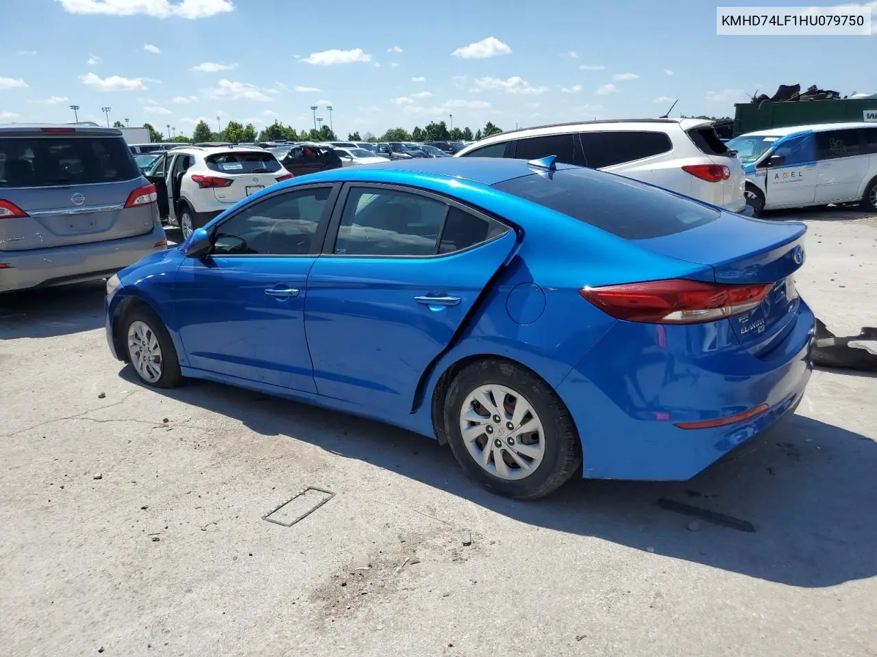 2017 Hyundai Elantra Se VIN: KMHD74LF1HU079750 Lot: 63272765