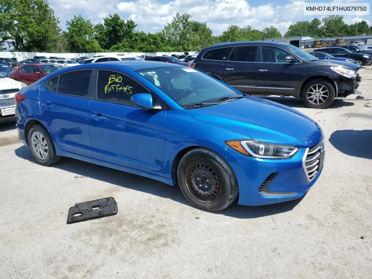 2017 Hyundai Elantra Se VIN: KMHD74LF1HU079750 Lot: 63272765